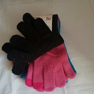 Women gloves, 3 pairs